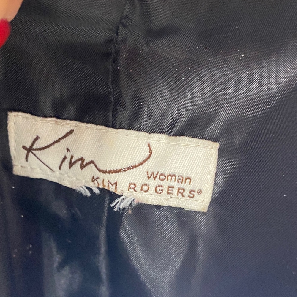 Kim Rogers size 2X Red and Black Patterned Blazer floral holiday‎ elegant dressy - Picture 2 of 7